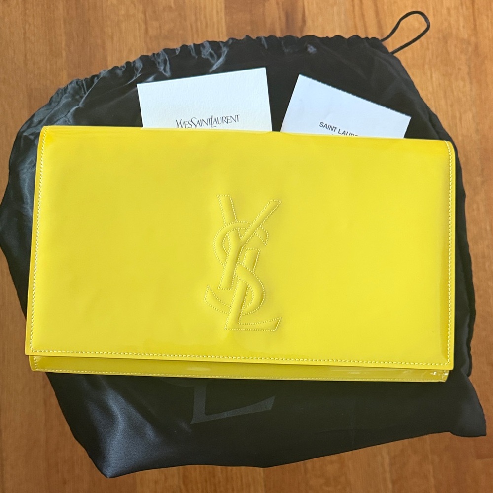 Yves Saint Laurent Yellow Clutch